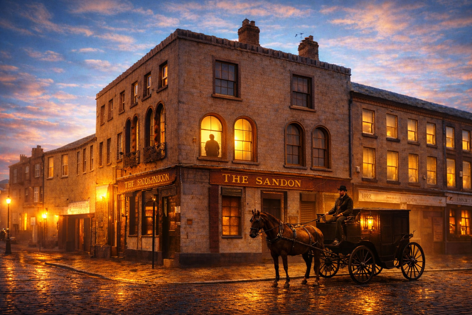 Historic ToggerTours artwork exploring John Houlding and the origins of Liverpool football